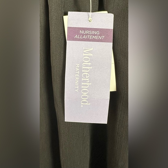 Motherhood Maternity Black Ruffled Halter Neck Maxi Dress - Picture 5 of 8